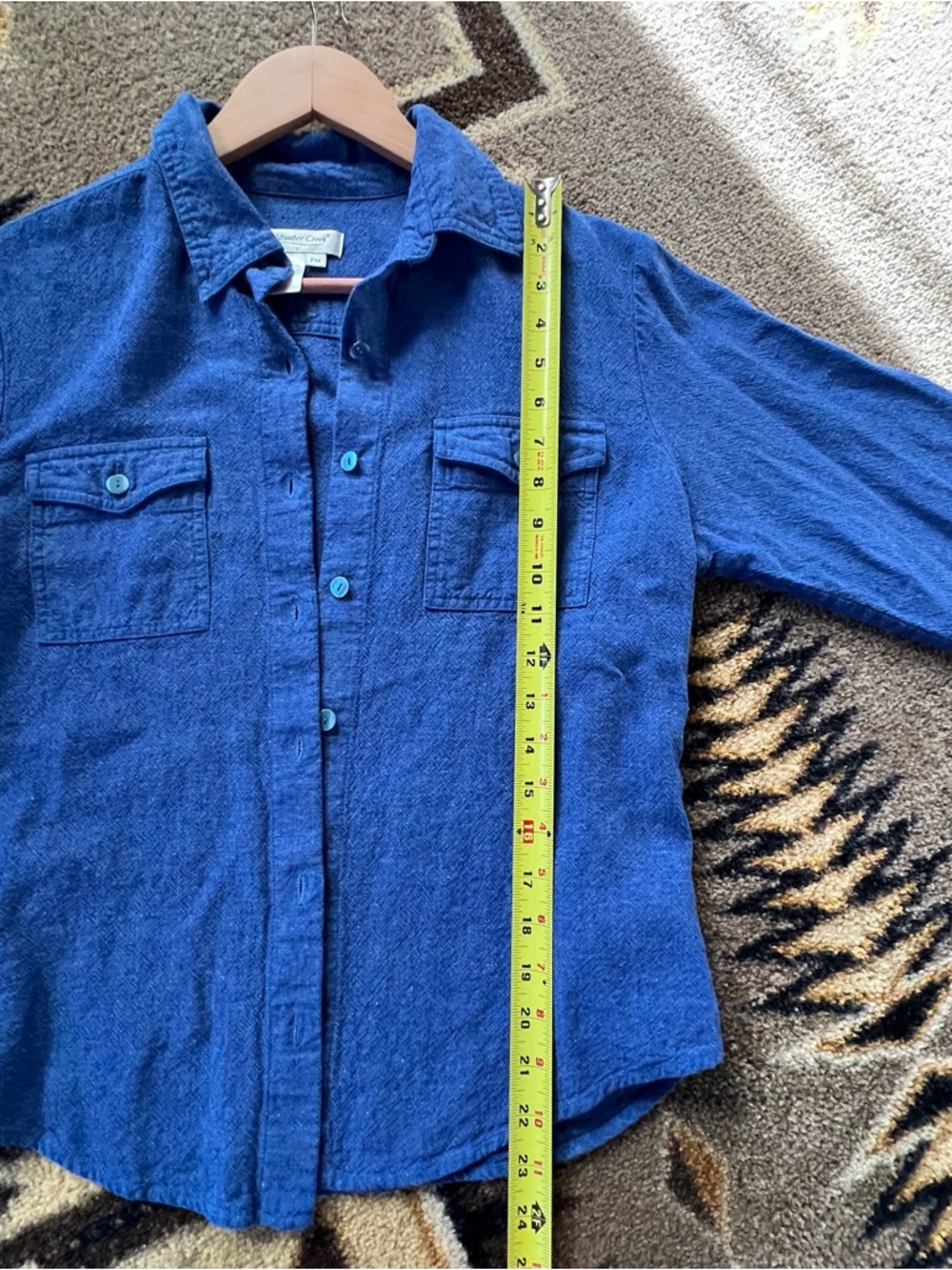 Coldwater Creek Men's Indigo Chambray Shirt Jacket PM size - Picture 4 of 5